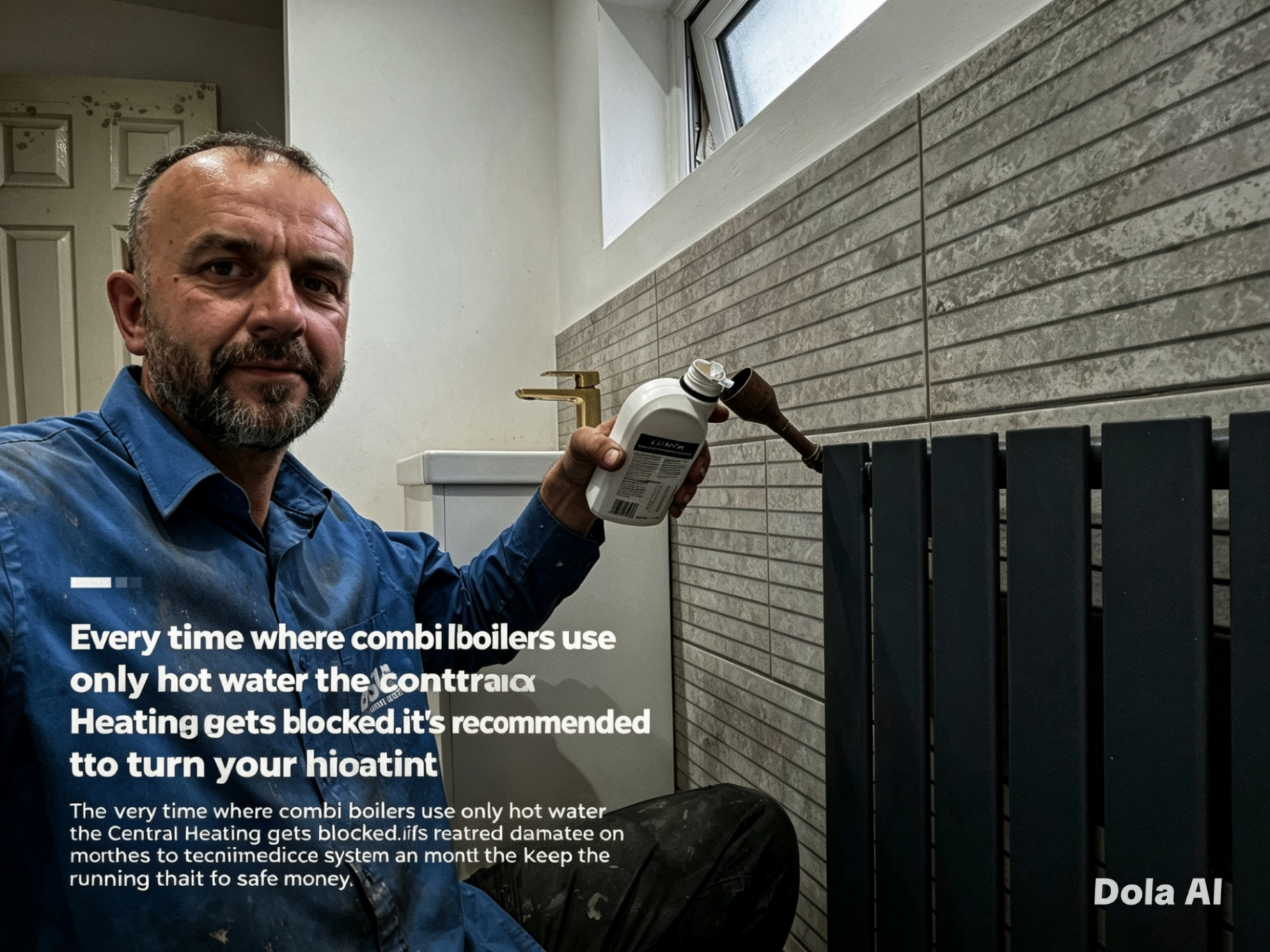 Ben 'Bish' Bishop, founder of Builtbybish, on a job in Cardiff